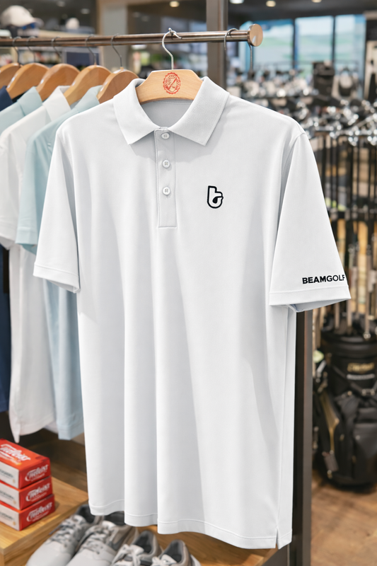 BEAMGOLF Performance Polo - White