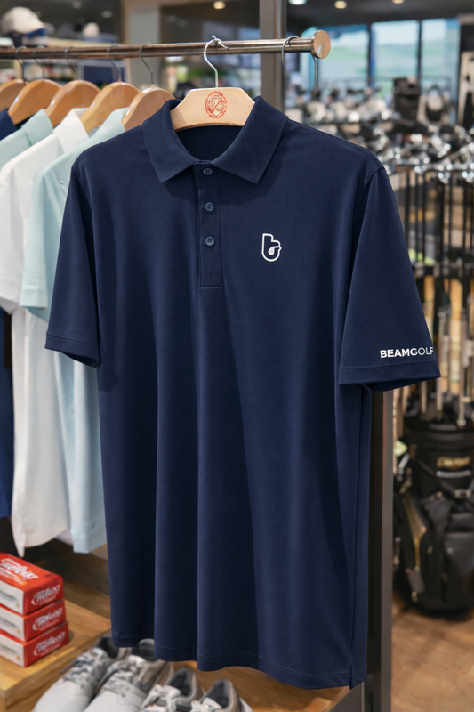 BEAMGOLF Performance Polo - Navy Blue